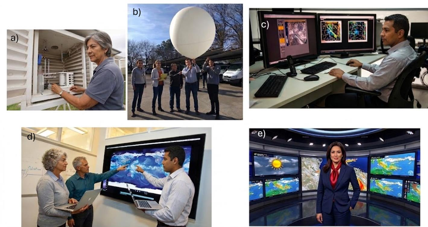 ¿Quiénes son los profesionales de las Ciencias de la Atmósfera y qué hace un meteorólogo?